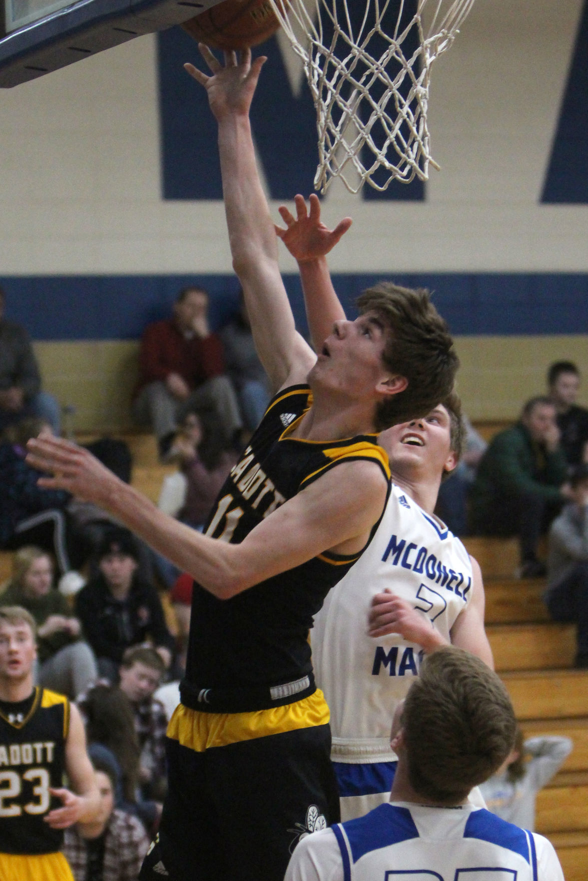 Cadott at McDonell boys basketball 1-15-19